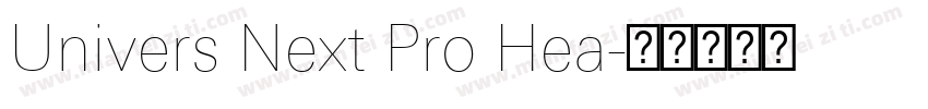 Univers Next Pro Hea字体转换